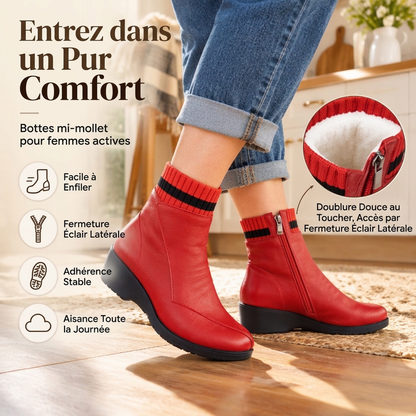 Bottes chaudes et antidérapantes confortables pour femmes