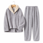 Ensemble pyjama sherpa épais et chaud pour homme et femme