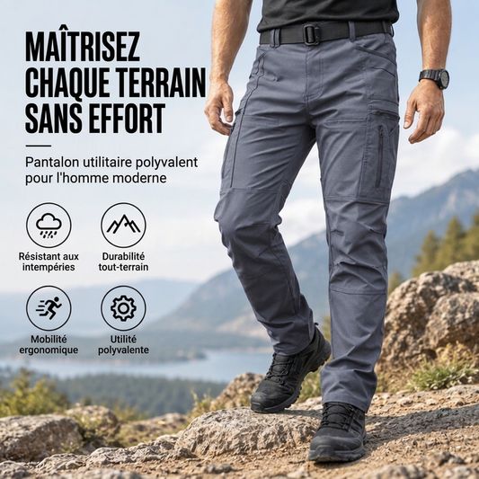 Pantalon cargo tactique slim extérieur pour homme