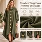 Robe Femme Vintage à Boutons et Manches Bouffantes