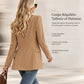 Blazer casual à col ouvert pour femme
