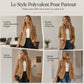 Blazer casual à col ouvert pour femme