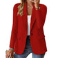 Blazer casual à col ouvert pour femme