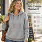 Pull en tricot à capuche décontracté pour femme
