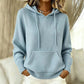 Pull en tricot à capuche décontracté pour femme