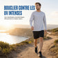 Chemise Homme à Manches Longues Col Rond à Séchage Rapide