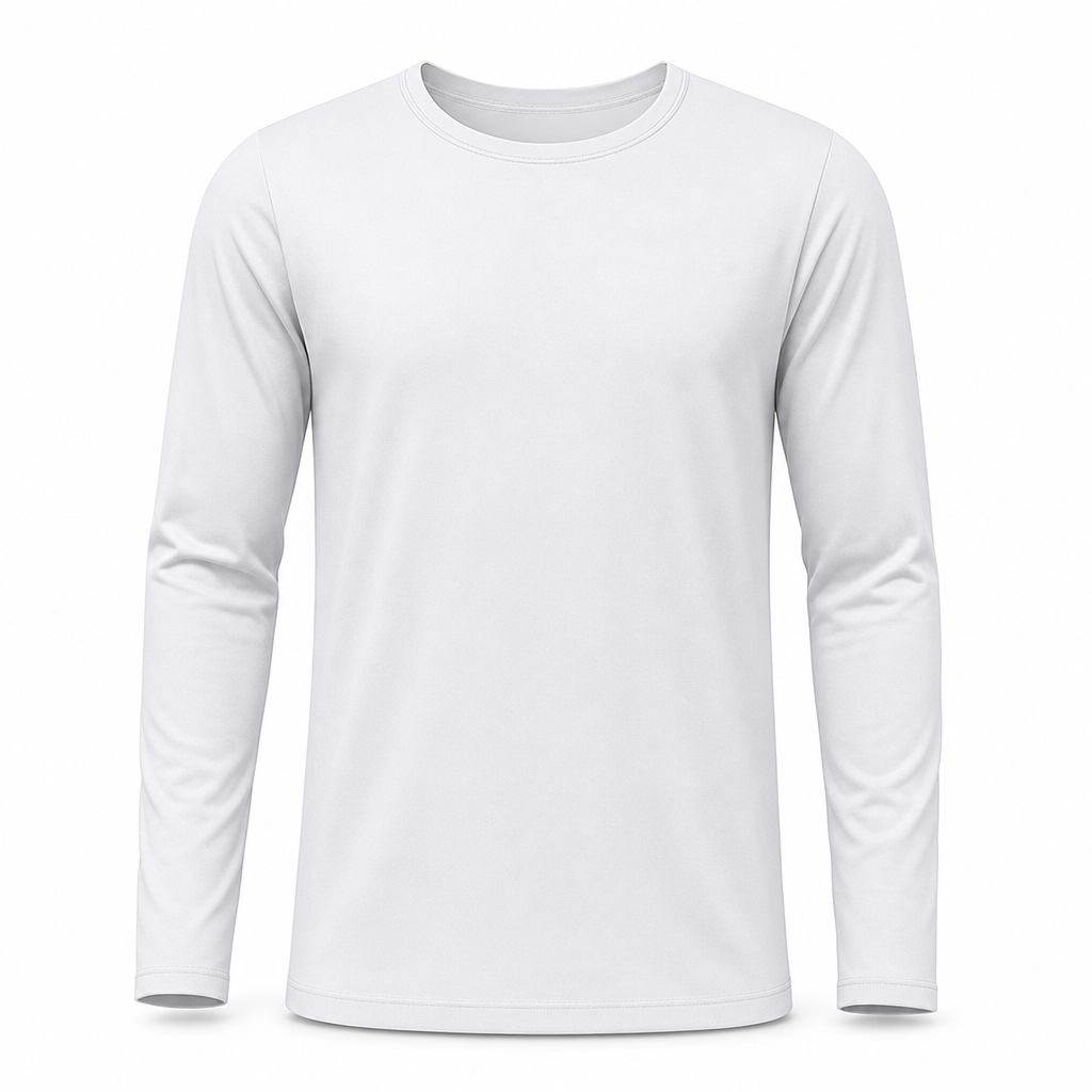 Chemise Homme à Manches Longues Col Rond à Séchage Rapide