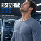 Chemise Homme à Manches Longues Col Rond à Séchage Rapide