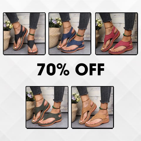 💖Promotion du dernier jour 49% de réduction💖Sandales orthopédiques en cuir pour soutien de la voûte plantaire Sandales de marche pour diabétiques