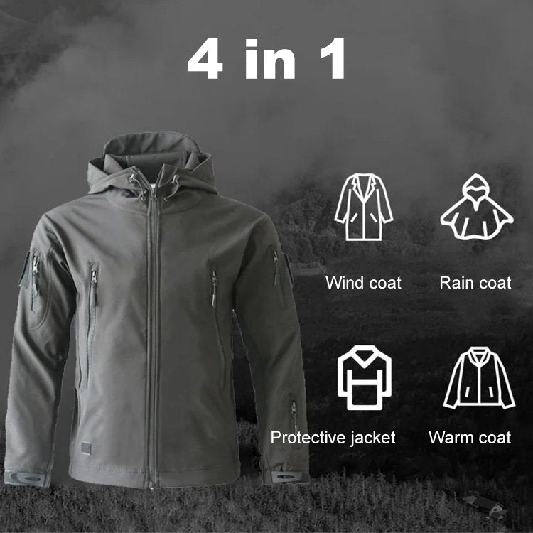 Veste imperméable d'extérieur pour hommes Imperméable Softshell léger