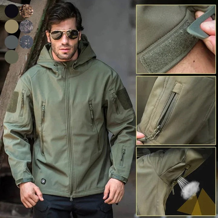 Veste imperméable d'extérieur pour hommes Imperméable Softshell léger