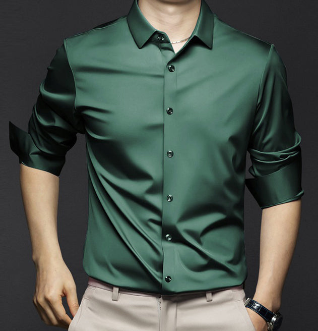 Chemise infroissable classique pour hommes