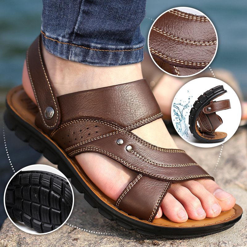 Sandales En Cuir l gantes Pour Hommes Comenem sandales-en-cuir-l-gantes-pour-hommes-comenem