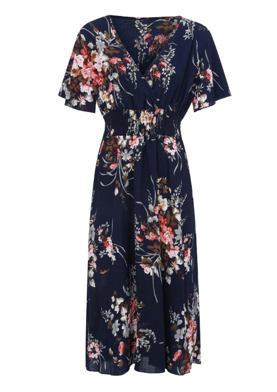 Le dernier modèle - 49% OFF 🌹🍀Achetez 2 livraison gratuite💥Robe bohème fleurie en mousseline de soie