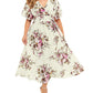 Le dernier modèle - 49% OFF 🌹🍀Achetez 2 livraison gratuite💥Robe bohème fleurie en mousseline de soie