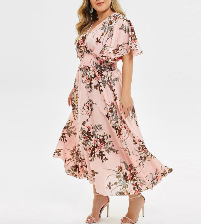 Le dernier modèle - 49% OFF 🌹🍀Achetez 2 livraison gratuite💥Robe bohème fleurie en mousseline de soie