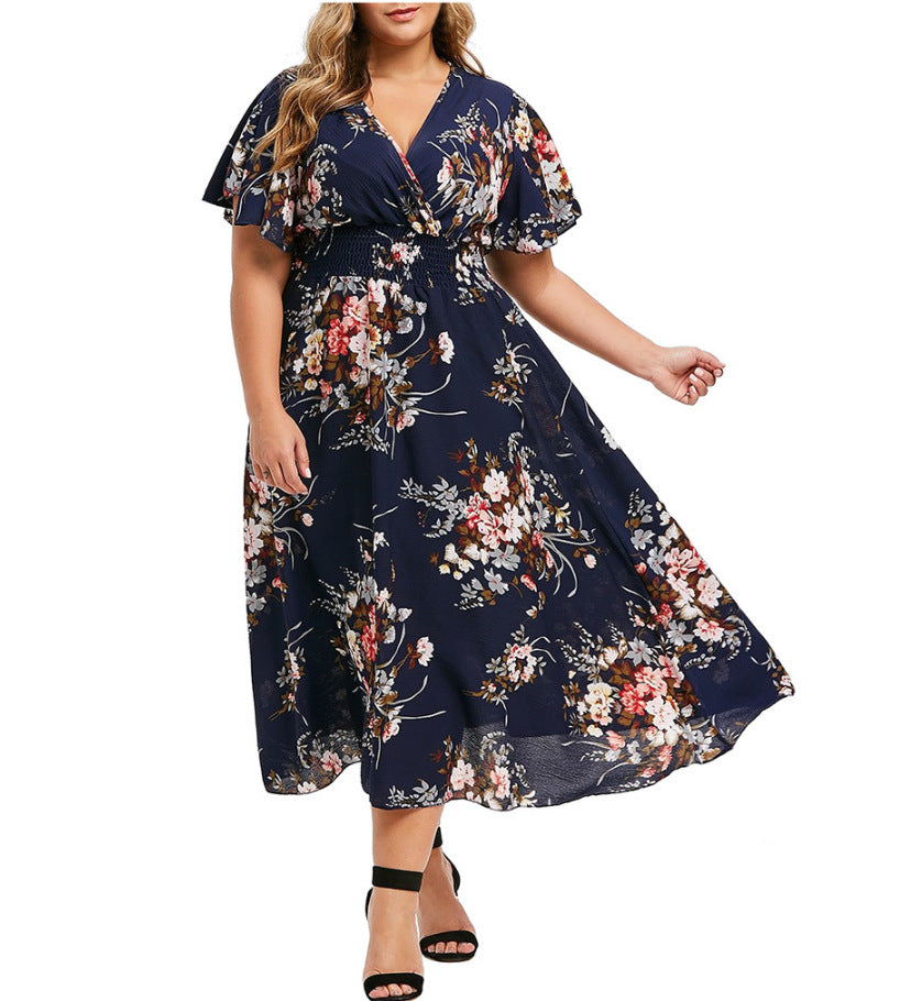 Le dernier modèle - 49% OFF 🌹🍀Achetez 2 livraison gratuite💥Robe bohème fleurie en mousseline de soie