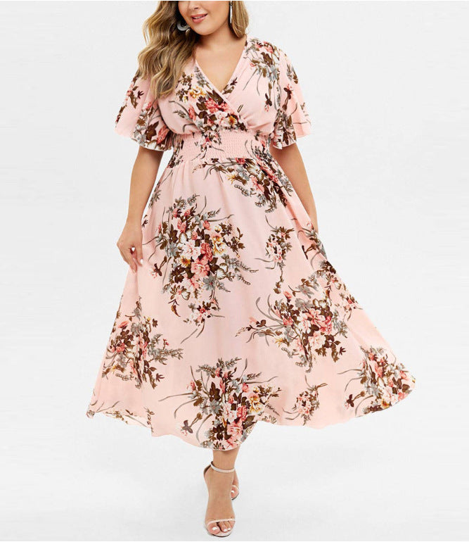 Le dernier modèle - 49% OFF 🌹🍀Achetez 2 livraison gratuite💥Robe bohème fleurie en mousseline de soie