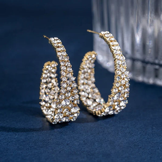 BOUCLES D'OREILLES RÉTRO BAROQUE ÉTINCELANTES