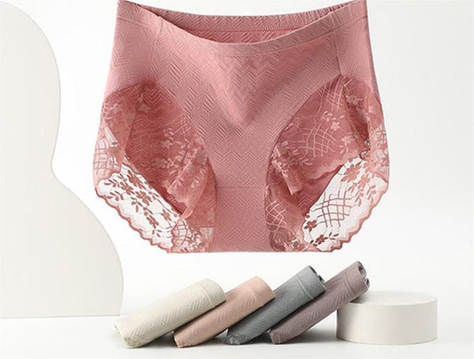 Achetez 3 obtenez 2 gratuitement🌸Culotte taille haute en dentelle extensible