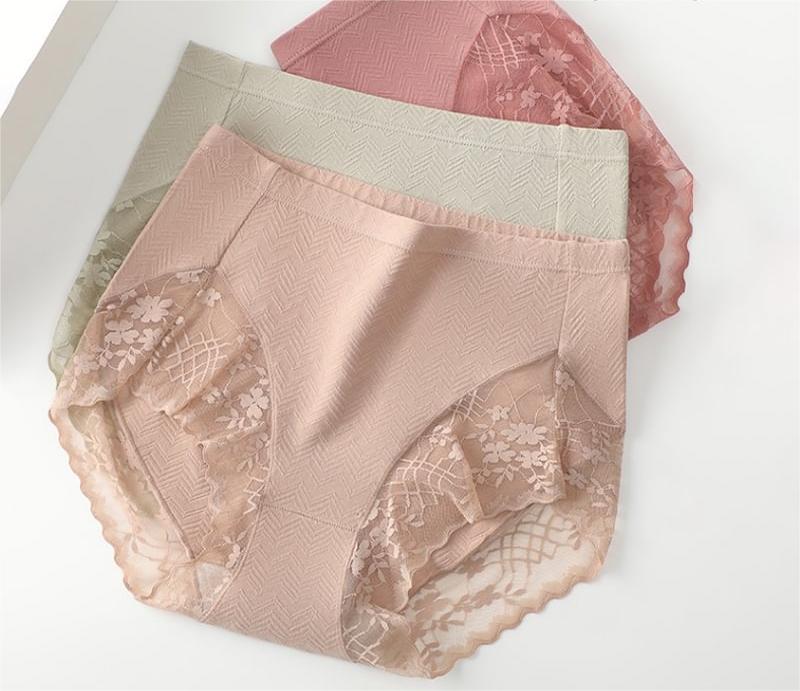 Achetez 3 obtenez 2 gratuitement🌸Culotte taille haute en dentelle extensible