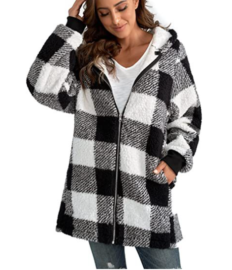 Achetez 2 livraison gratuite-49% OFF💥💥Hoodie Plaid Loose Overcoat