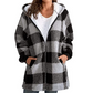 Achetez 2 livraison gratuite-49% OFF💥💥Hoodie Plaid Loose Overcoat