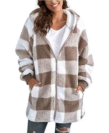 Achetez 2 livraison gratuite-49% OFF💥💥Hoodie Plaid Loose Overcoat