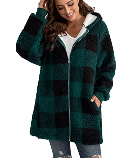 Achetez 2 livraison gratuite-49% OFF💥💥Hoodie Plaid Loose Overcoat