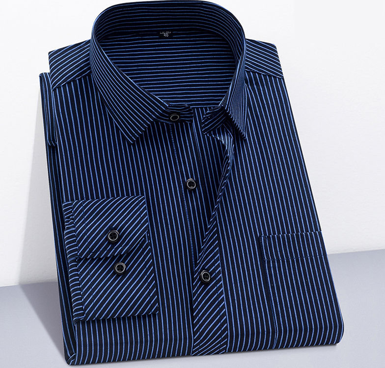 Nouveau produit de printemps - Chemise décontractée à manches longues sans repassage pour homme