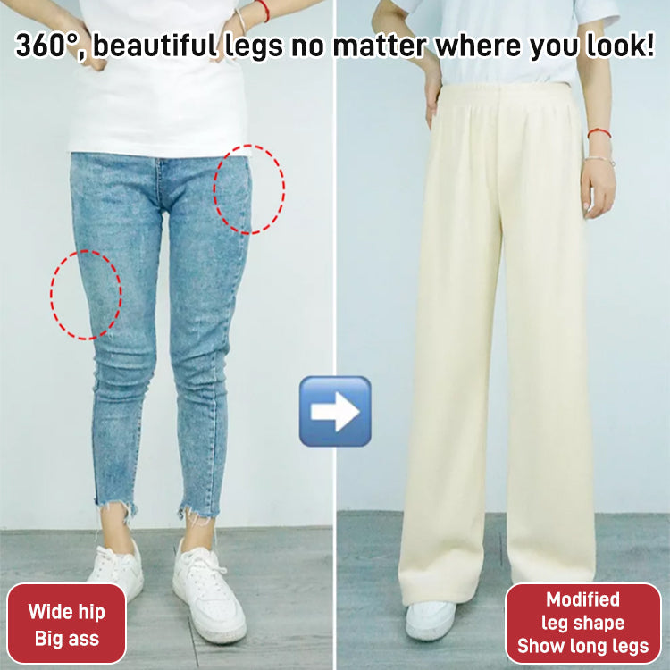 PROMOTION HIVER🔥  Pantalon à jambes larges épaissies et chaudes pour femmes