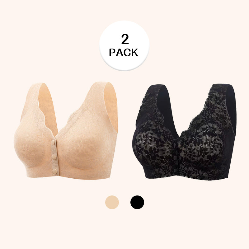 SOLDE DU DERNIER JOUR 49% - Soutien-gorge couvrant à fermeture frontale en dentelle Zero Feel