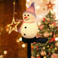 Vente de Noël -- Lampe bonhomme de neige solaire étanche