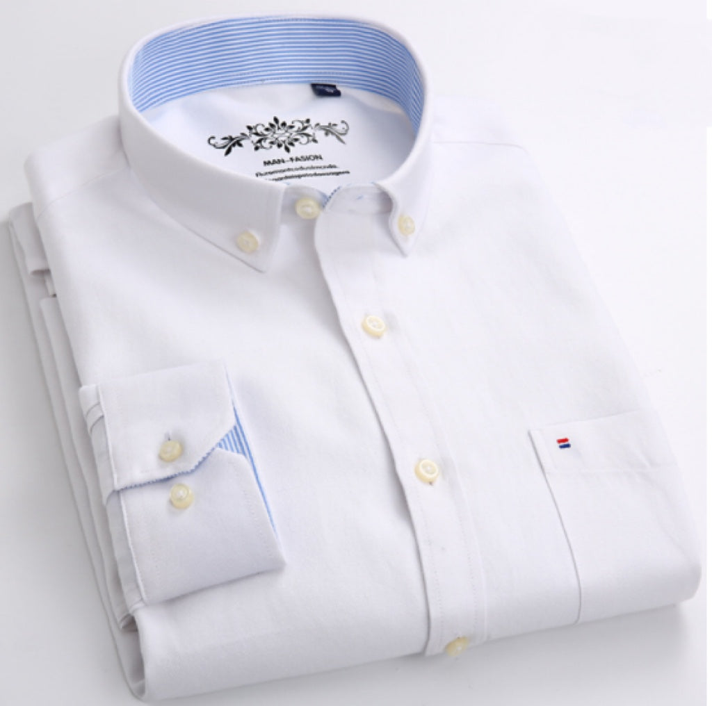 ✨Achetez-en 2 gratuitement✨La chemise oxford à col boutonné de haute qualité pour hommes.