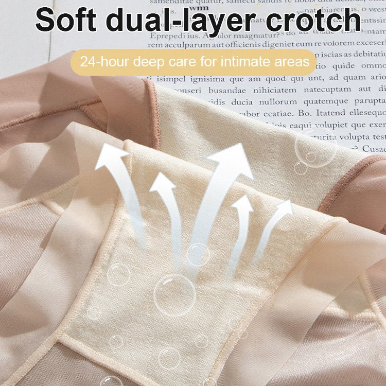 Acheter 3 obtenir 2 gratuit🔥Culotte sans couture ultra-fine en soie glacée pour femme