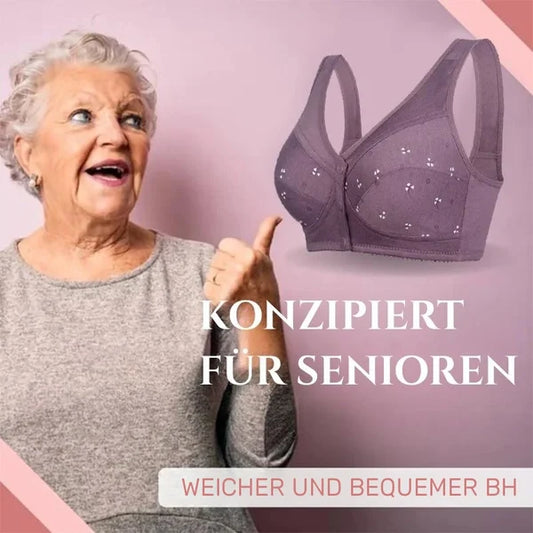 2024 Nouveau design pour le soutien-gorge en coton à fermeture frontale senior🥰Vente pour la fête des mères - 49% de réduction