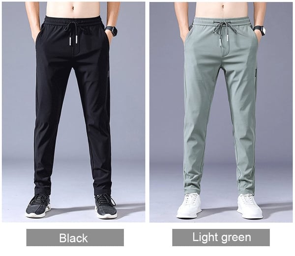 Pantalon stretch à séchage rapide pour hommes en soie glacée-acheter 2 livraison gratuite