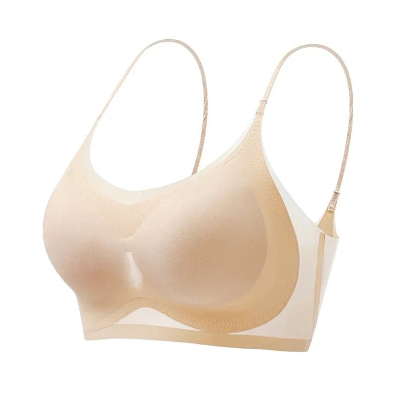 Soutien-gorge confort en soie glacée ultra fine sans coutures