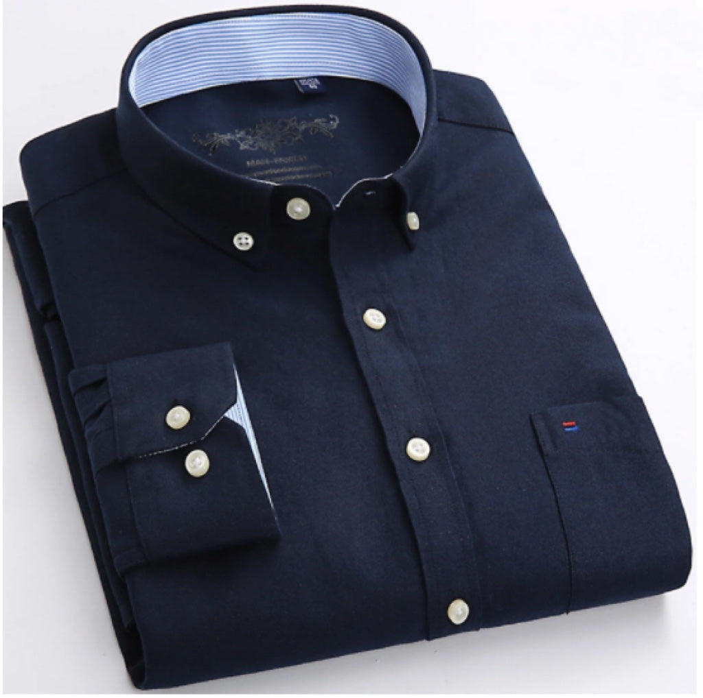 ✨Achetez-en 2 gratuitement✨La chemise oxford à col boutonné de haute qualité pour hommes.