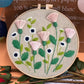 Dernier jour 49% DE RÉDUCTION - Cadeau parfait - Kit de fleur de cercle de broderie pour débutant