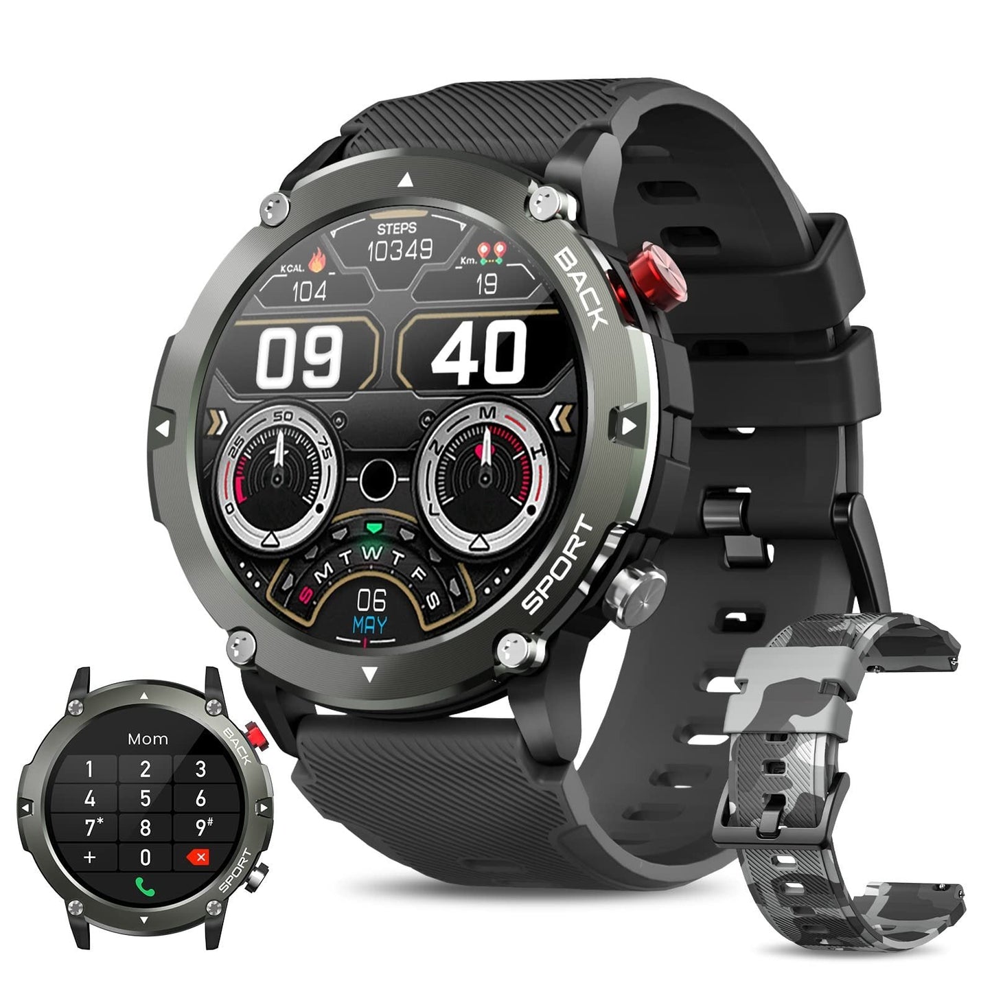 Montre de sport tactique Bluetooth HD-LCD 2023💥livraison gratuite