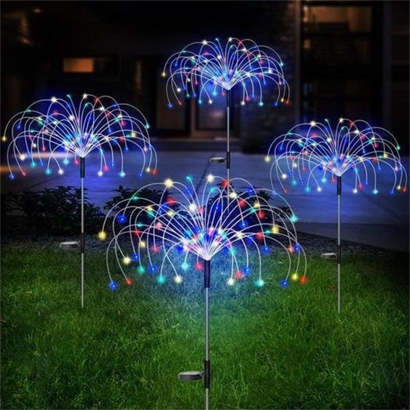 Dernier jour 50 % de réduction - Lampe de feu d'artifice de jardin solaire étanche