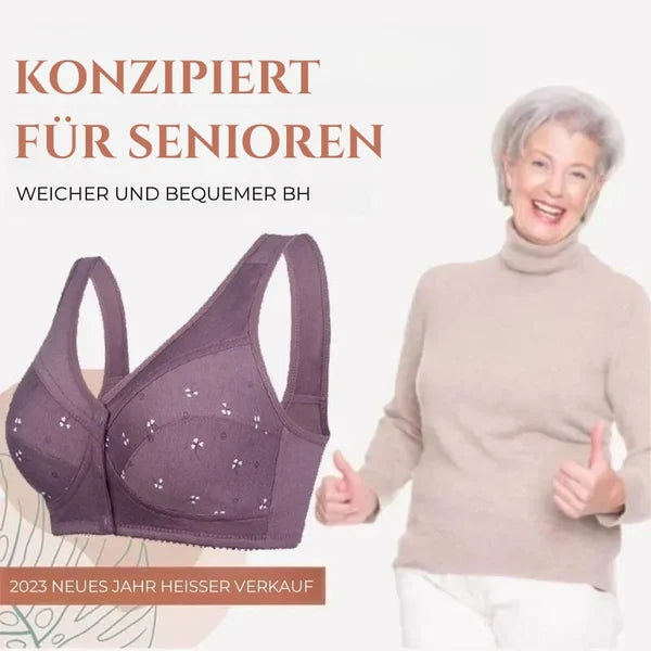 2024 Nouveau design pour le soutien-gorge en coton à fermeture frontale senior🥰Vente pour la fête des mères - 49% de réduction