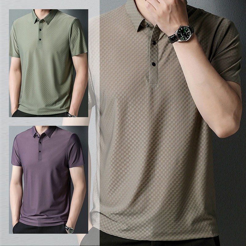 Polo à la mode de couleur unie pour hommes-acheter 2 livraison gratuite