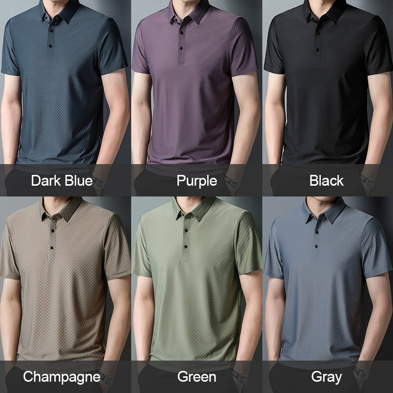 Polo à la mode de couleur unie pour hommes-acheter 2 livraison gratuite