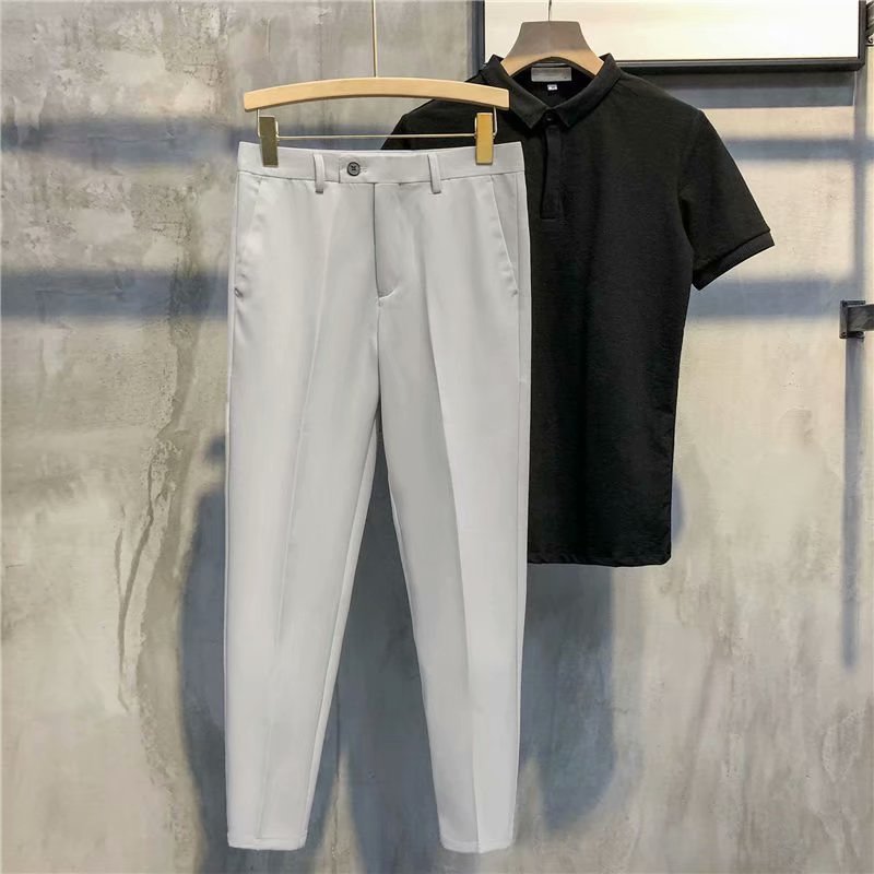 PANTALON formel solide coupe ajustée (achetez-en 2 livraison gratuite)