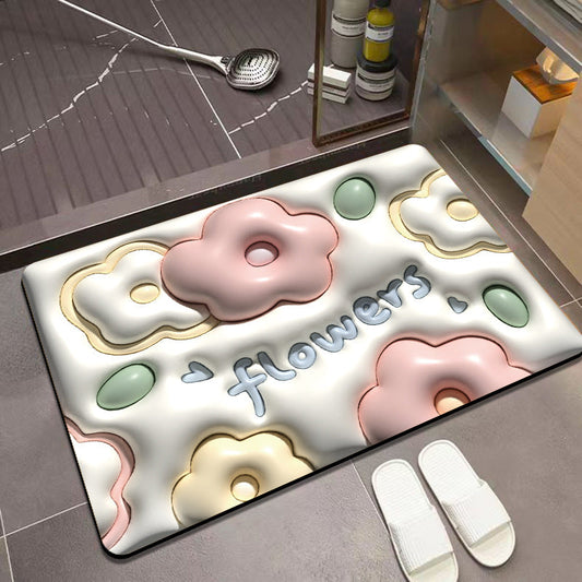 Tapis absorbant anti-dérapant visuel 3D