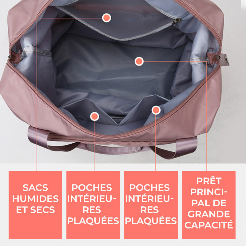 Sac de voyage pliable de grande capacité