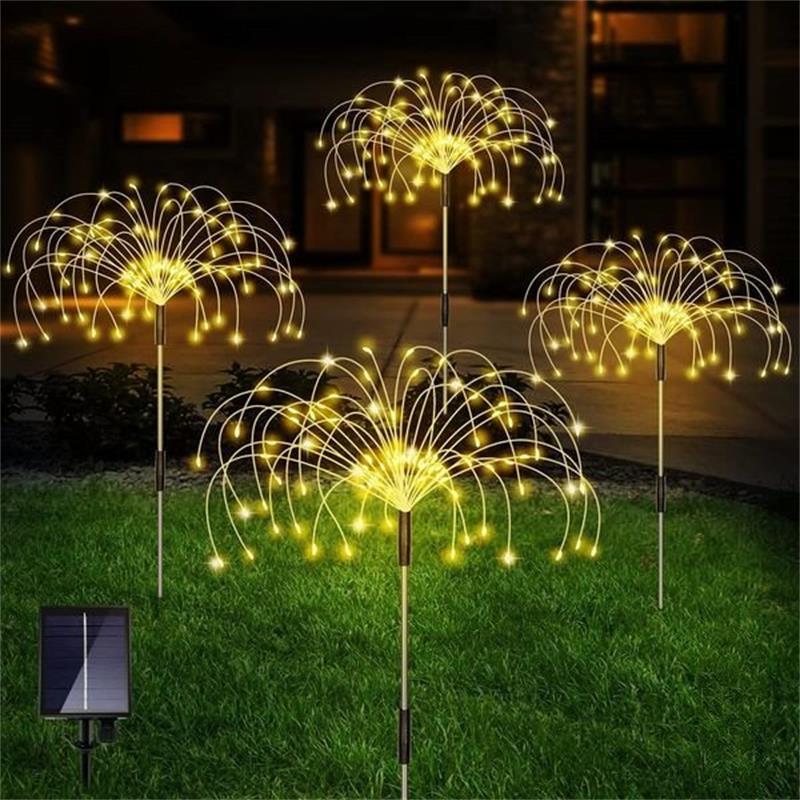 Dernier jour 50 % de réduction - Lampe de feu d'artifice de jardin solaire étanche