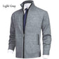 Acheter 2 livraison gratuite-Cardigan en tricot à col roulé de couleur unie pour hommes